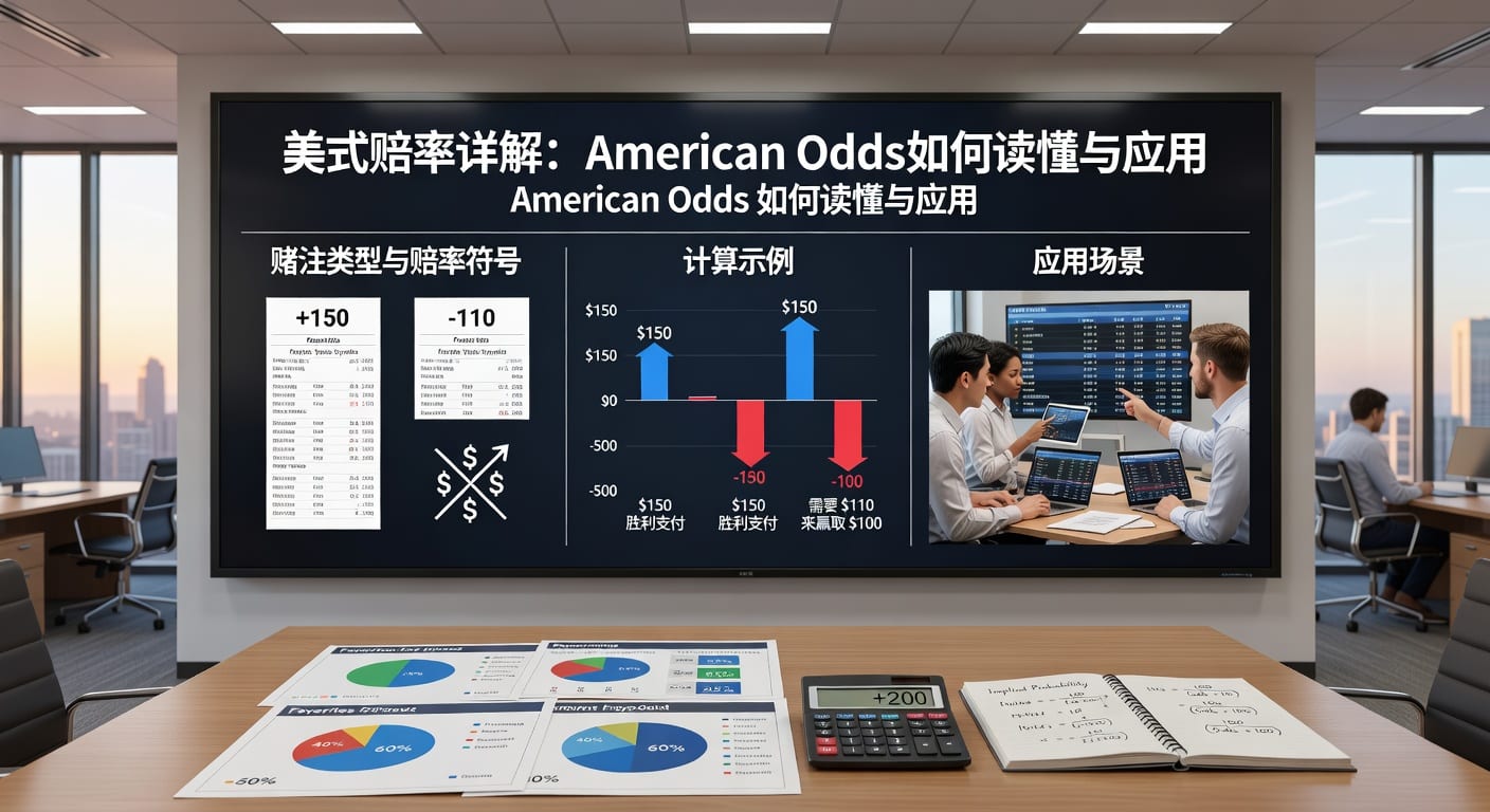 美式赔率详解：American Odds在体育竞猜中的阅读与应用